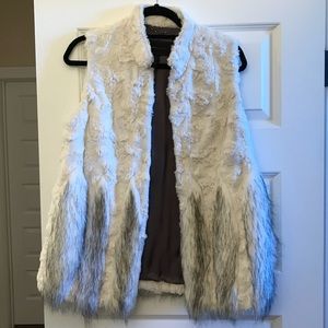 Bcbg Maxazria faux fur vest